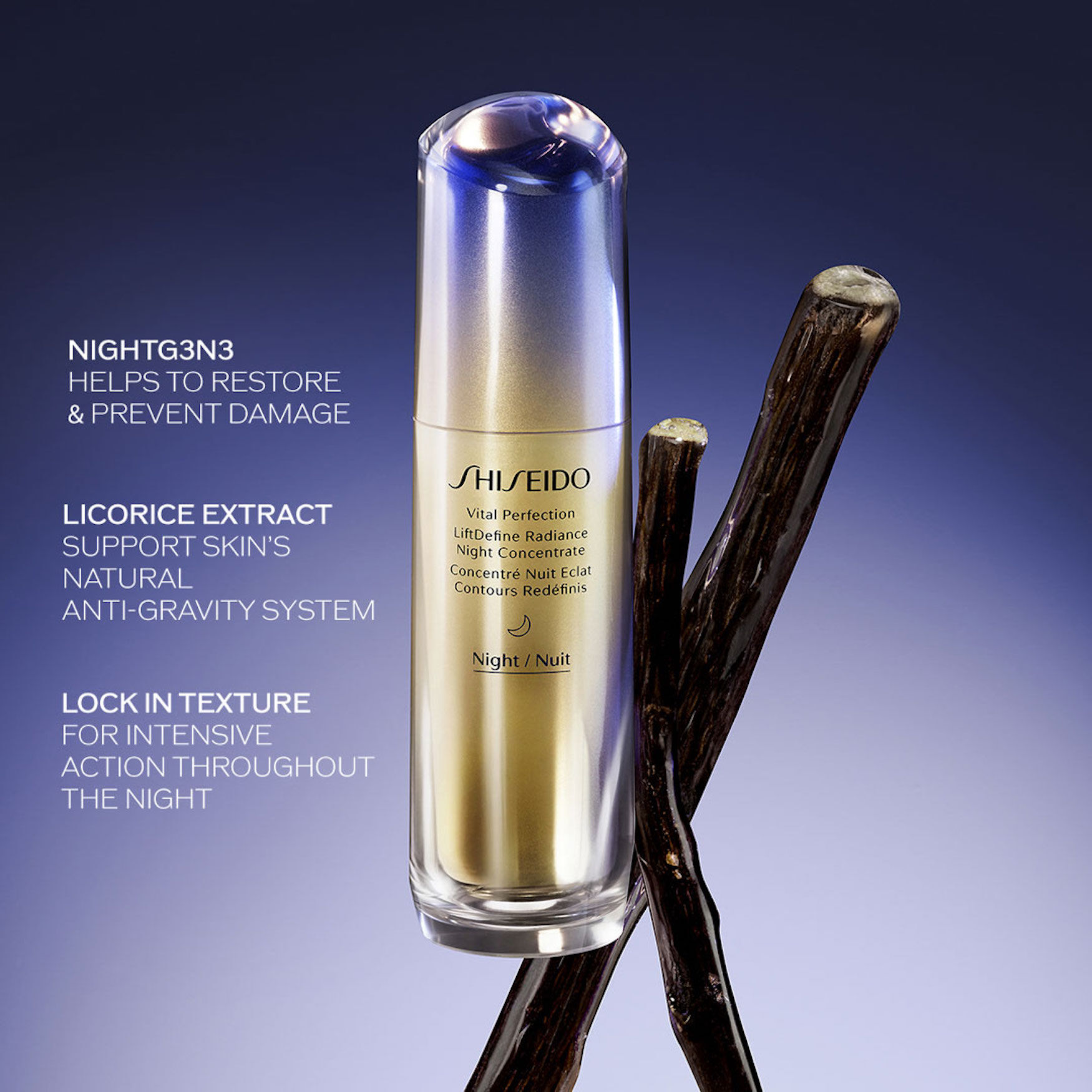 Shiseido Vital Perfection Night Concentrate | Space NK