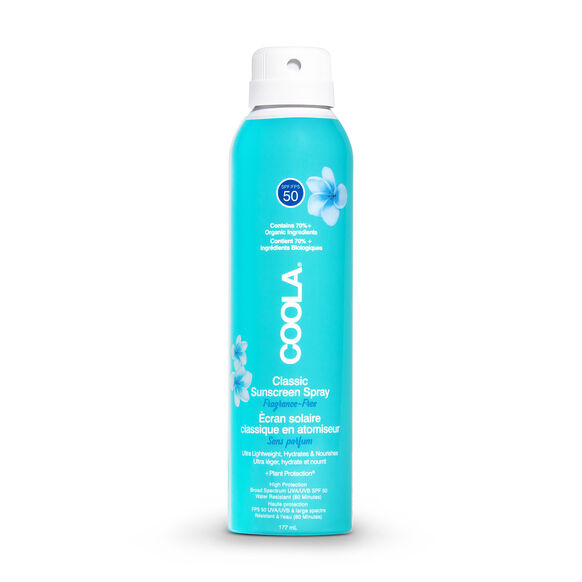 Coola Classic Body Organic Sunscreen Spray SPF 50 Fragrance Free | Space NK