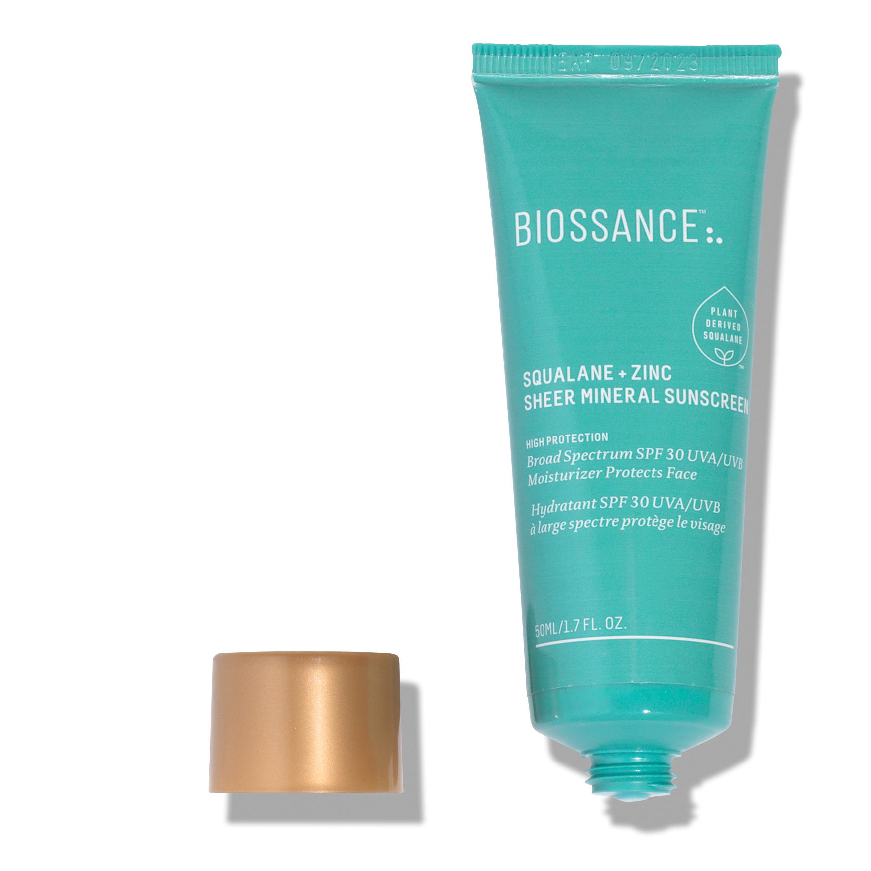 Biossance Squalane + Zinc Sheer Mineral Sunscreen | Space NK