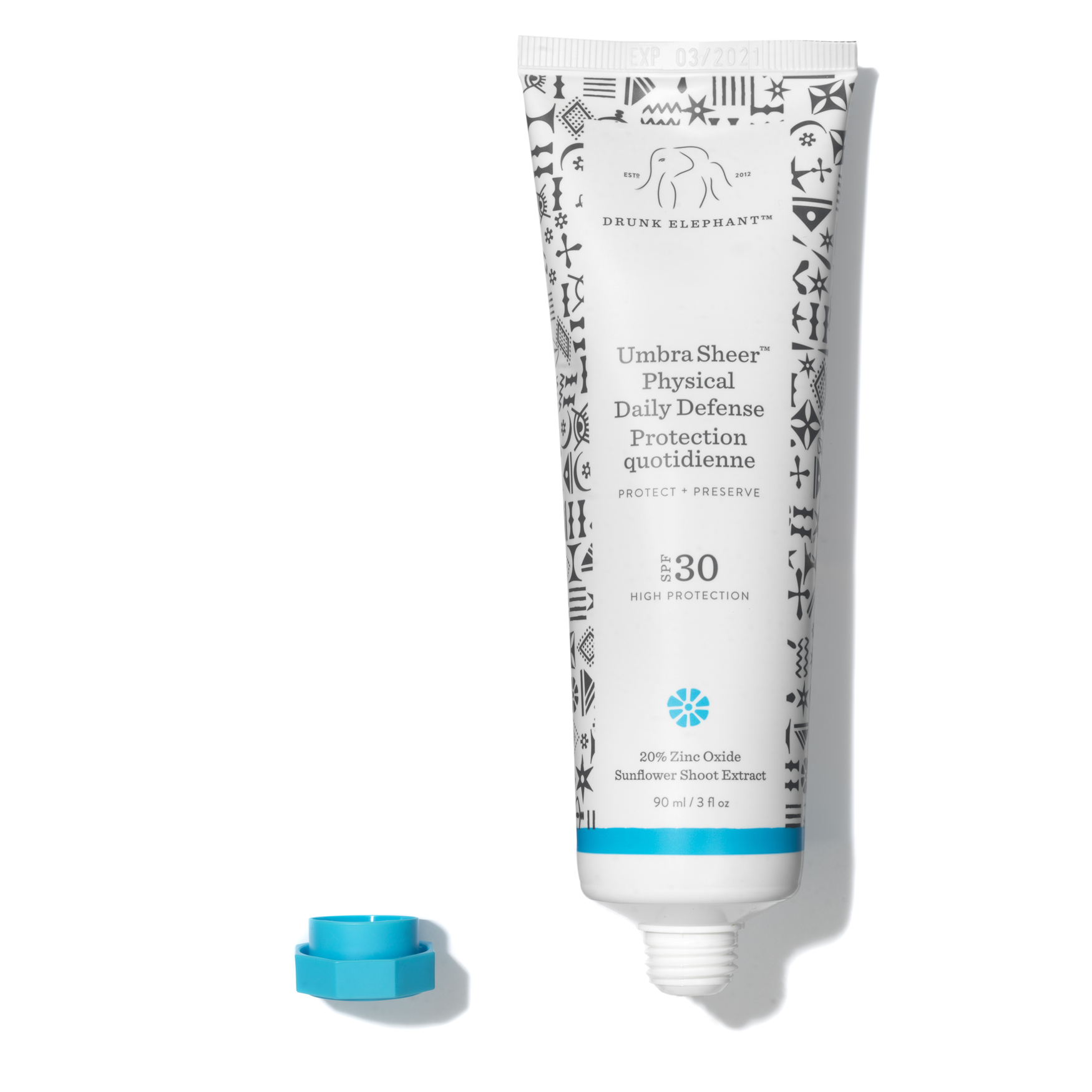 Drunk Elephant Umbra Sheer Physical Daily Defense SPF30 | Space NK