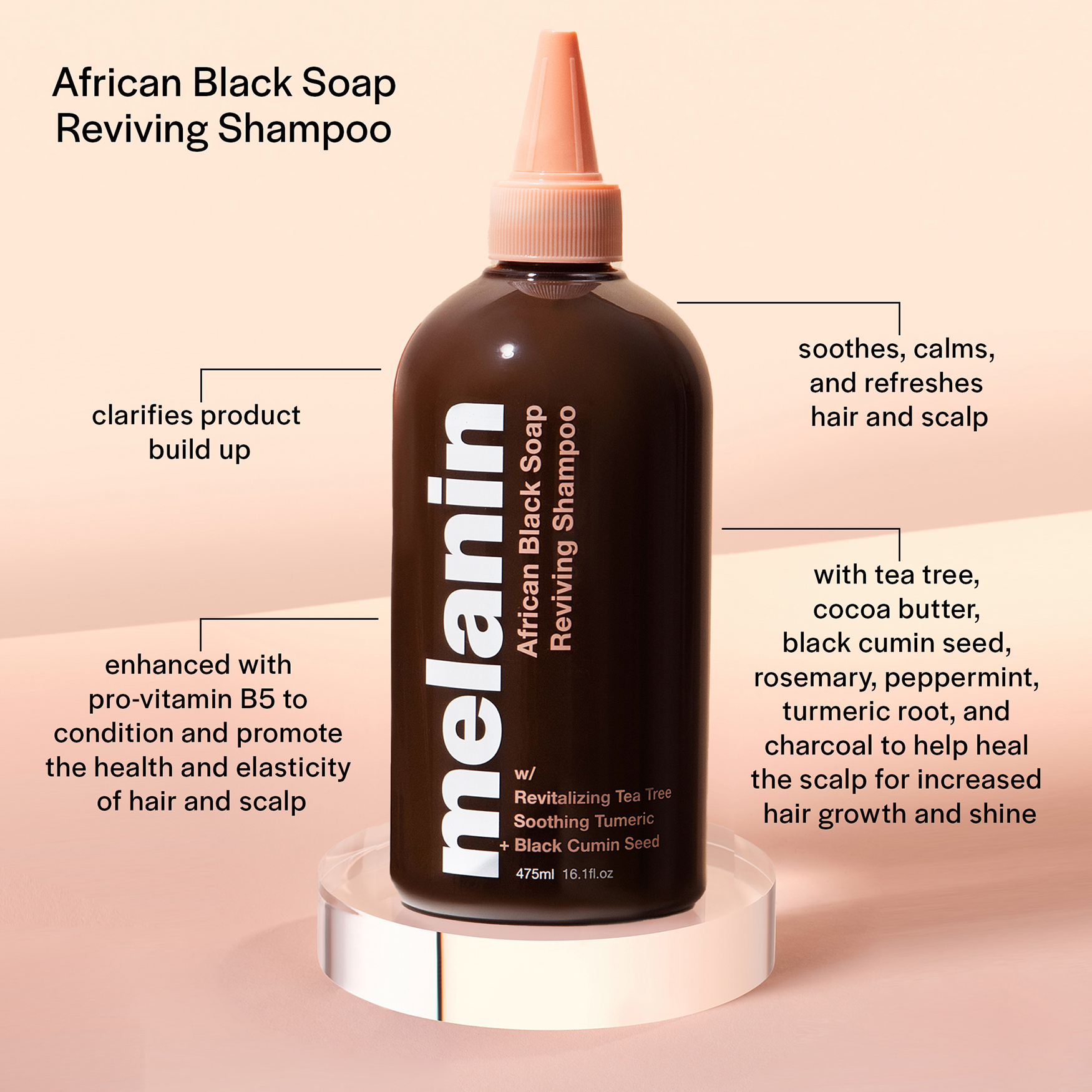 Melanin Haircare Shampooing revitalisant au savon noir africain | Space NK