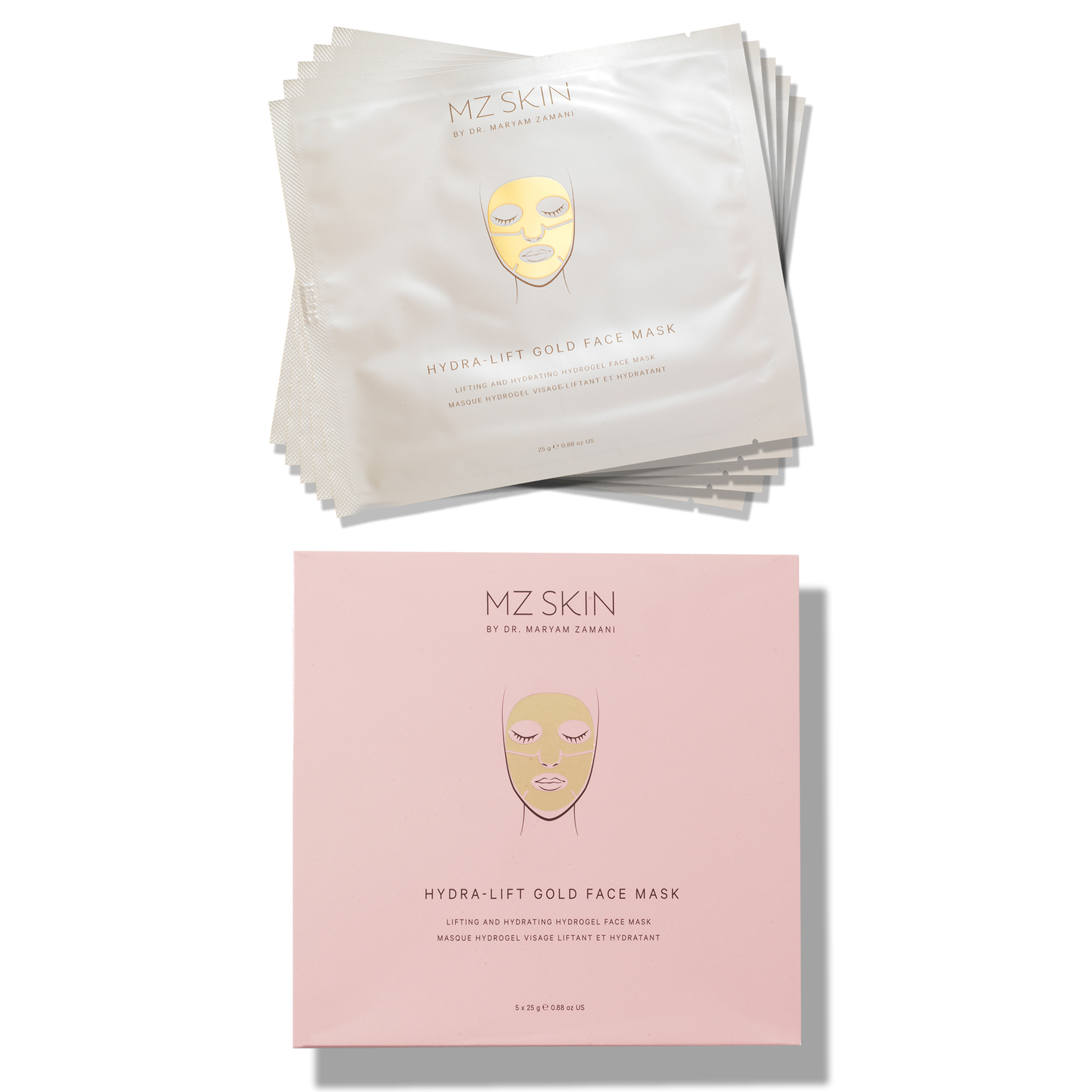 MZ Skin  Hydra-Lift Gold Face Mask Pack of 5 – Thirteen Lune